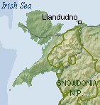 Kaart van Snowdonia